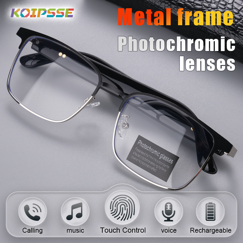Koipsse 스마트 안경 금속 프레임 색상 변경 렌즈 - Home Office Headset 리뷰 및 가격