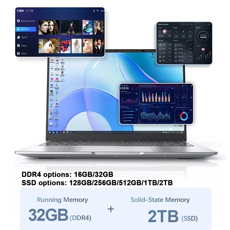 새로운 초슬림 노트북 14.1인치 16GB 램 2TB  - Home Office Laptop 리뷰 및 가격