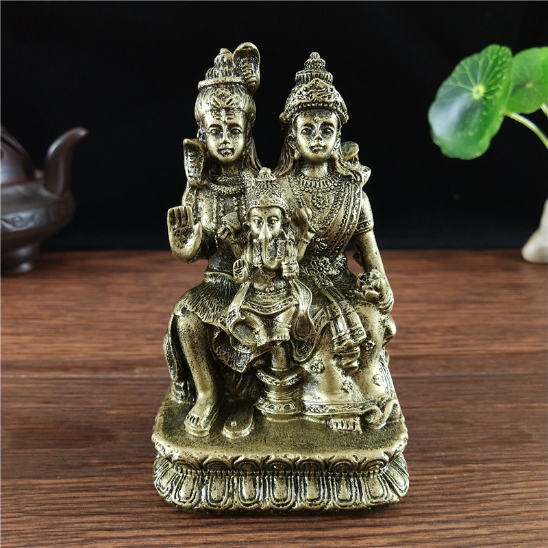 청동색 시바상 힌두교 가네샤 비슈누 불상 장식품 가정  - Home Office Feng Shui 리뷰 및 가격