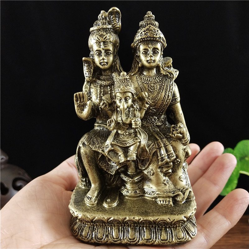 청동색 시바상 힌두교 가네샤 비슈누 불상 장식품 가정  - Home Office Feng Shui 리뷰 및 가격