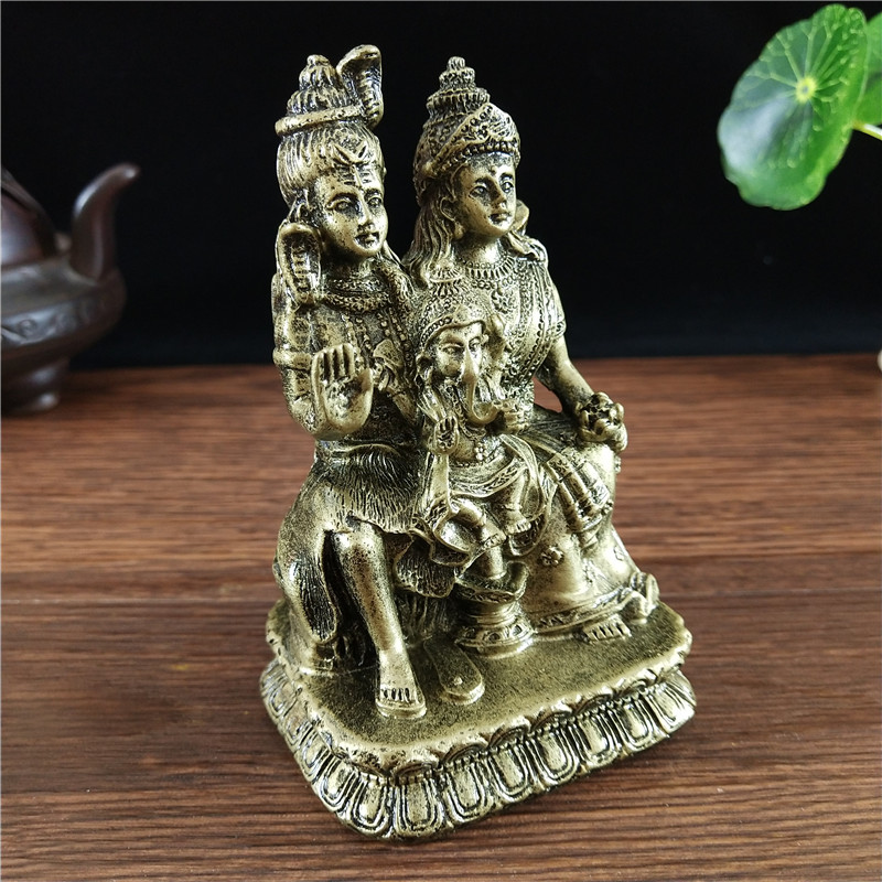 청동색 시바상 힌두교 가네샤 비슈누 불상 장식품 가정  - Home Office Feng Shui 리뷰 및 가격