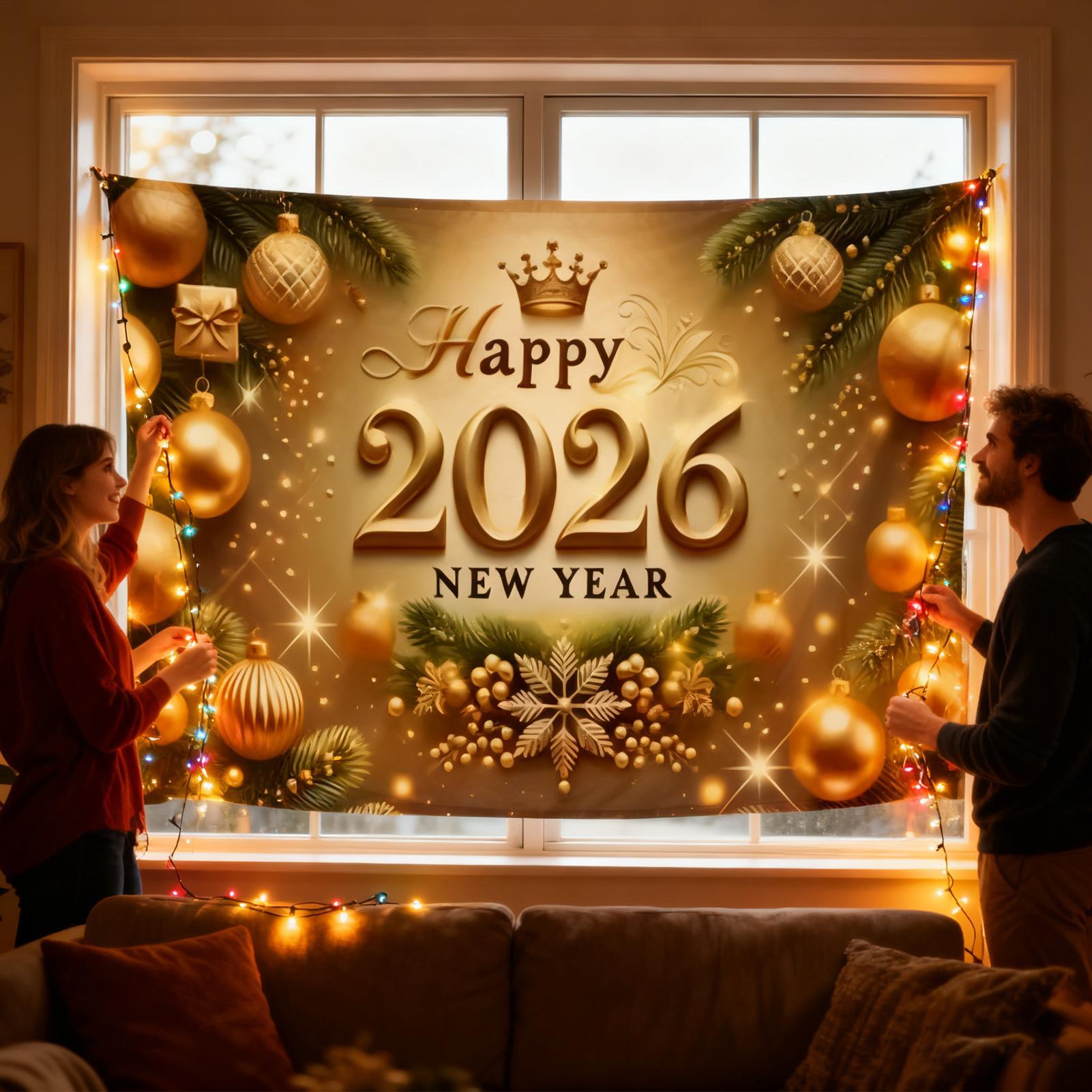 새해 복 많이 받으세요 배너 7x5 피트 2026 휴일 - Home Office Holidays 2026 리뷰 및 가격
