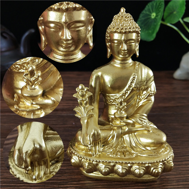 Goldn 의학 부처님 동상 목걸이 장식 수지 풍수 행 - Home Office Feng Shui 리뷰 및 가격