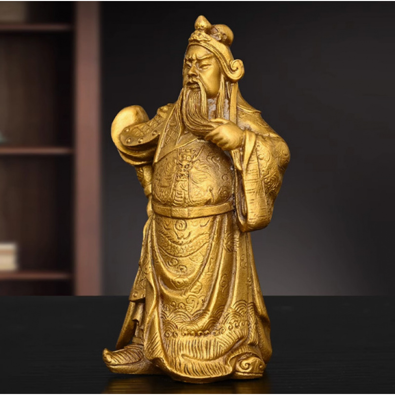 Er Ye 무술 신 황동 검 Guan Yu 동상 홈 오 - Home Office Ye 리뷰 및 가격