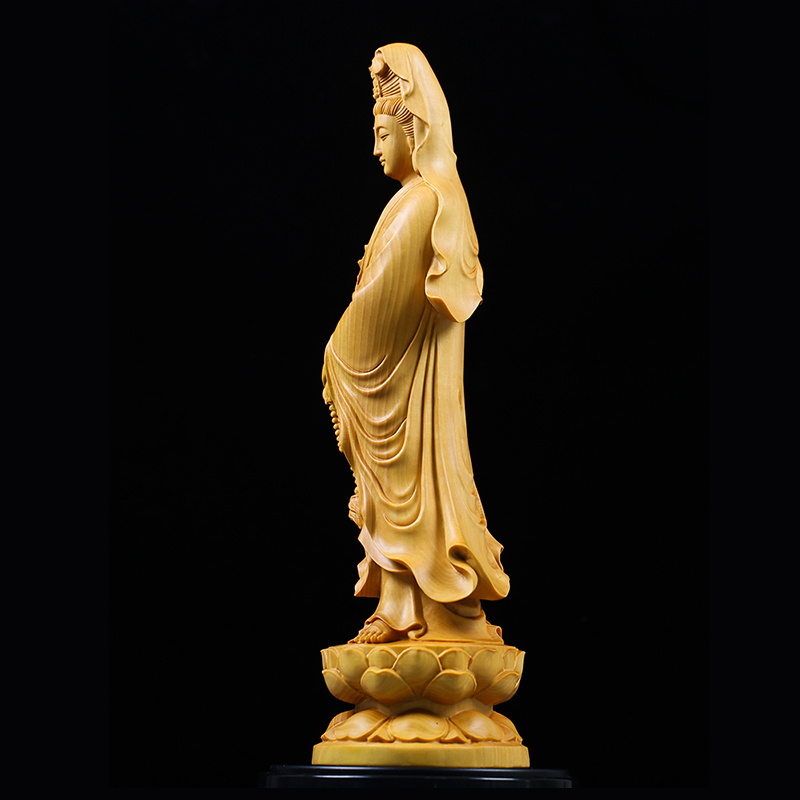 자연 사이프러스 Guanyin 부처님 장식 문자 동상, - Home Office Feng Shui 리뷰 및 가격