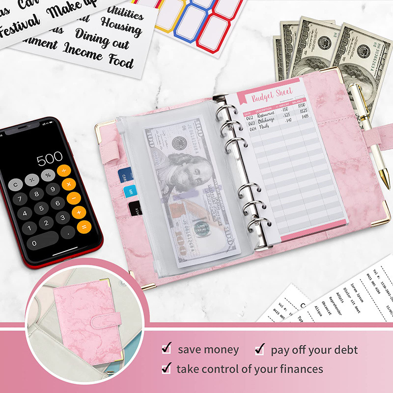 새 예산안 노트북, A6 현금 봉투, 재무관리용 6 홀 - Home Office Budget 리뷰 및 가격