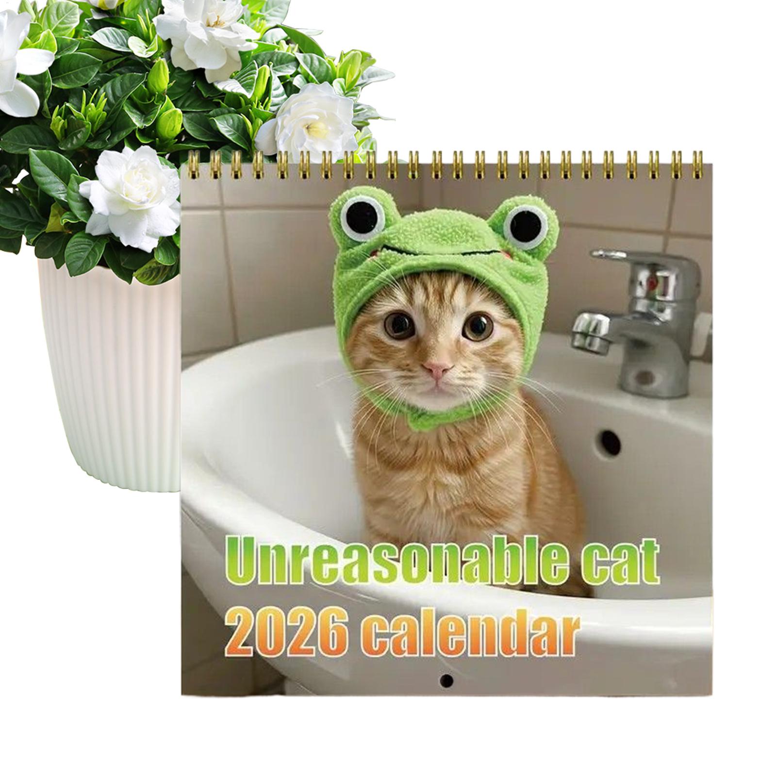 12개월 달력 2026년 벽걸이 고양이 달력 휴일, 크 - Home Office Holidays 2026 리뷰 및 가격